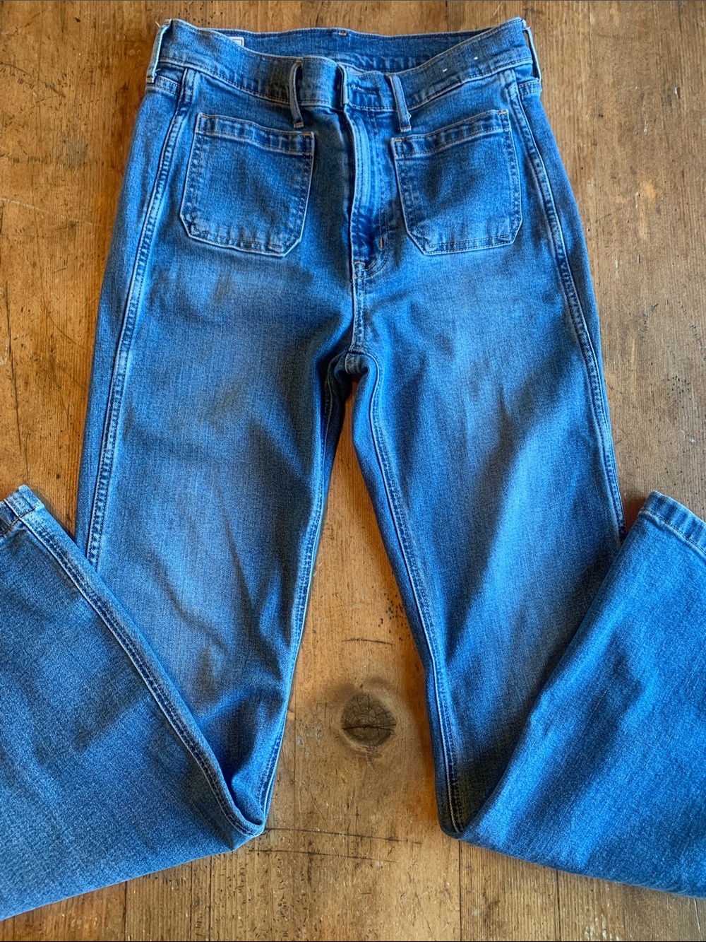 GAP Medium Blue Women's Flare Jeans - Picture 5 of 16